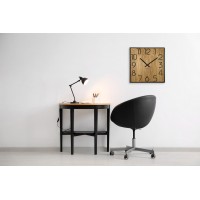 Drevené nástenné hodiny Wood Square z236a, 40cm